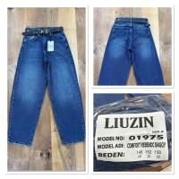 Джинси жіночі підліткові LIUZIN JEANS 01975-2 BAGGY