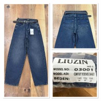 Джинси жіночі підліткові LIUZIN JEANS 03001-1 BAGGY