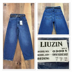 Джинси жіночі підліткові  LIUZIN JEANS 03001-2 BAGGY