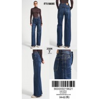 Джинси жіночі IT'S BASIC JEANS 2506-8 WIDE LEG СИНІЙ