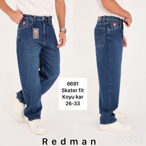 Джинсы мужские REDMAN JEANS 6691 SKATER ГОЛУБОЙ
