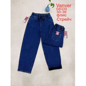 Джинси жіночі VANVER JEANS 8335 CLASSIC НА ФЛІСІ
