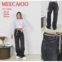 Джинси жіночі MEECALOO JEANS 6111 ТРУБИ БАЙКА