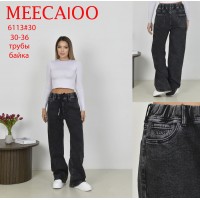 Джинси жіночі MEECALOO JEANS 6113 ТРУБИ БАЙКА