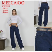 Джинси жіночі MEECALOO JEANS 6127 ТРУБИ БАЙКА