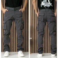 Джинси чоловічі ITENO JEANS 8982 Cargo НА ФЛИСЕ СІРИЙ