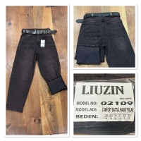 Джинси жіночі LIUZIN JEANS 02109 BAGGY НА БАЙЦІ