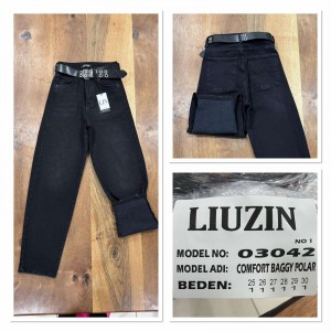 Джинси жіночі LIUZIN JEANS 03042-1 BAGGY НА БАЙЦІ