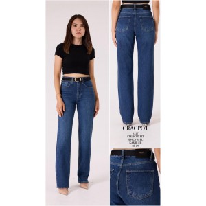 Джинси жіночі CRACPOT JEANS 1327 STRAIGHT FIT СИНІЙ