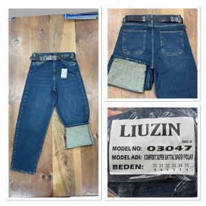 Джинси жіночі LIUZIN JEANS 03047-2 BAGGY НА БАЙЦІ TINT