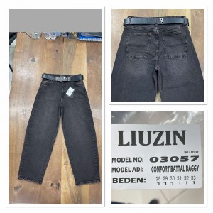 Джинси жіночі LIUZIN JEANS 03057-2 BAGGY КАВА