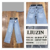 Джинси жіночі LIUZIN JEANS 03077-2 ТРУБИ