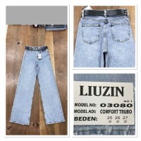 Джинси жіночі LIUZIN JEANS 03080-1 ТРУБИ