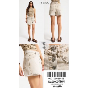 Юбка-шорты женская IT'S BASIC JEANS 2251/172 SKIRT
