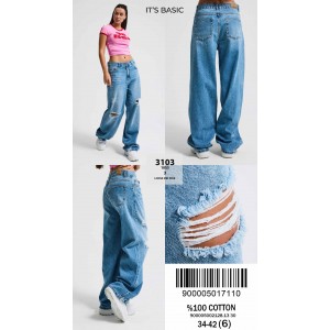 Джинси жіночі IT'S BASIC JEANS 3103-3 SKATER