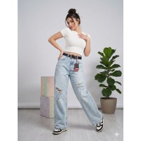 Джинси жіночі JONH RICHONE JEANS 3322-041-2 BAGGY  РВАНКА