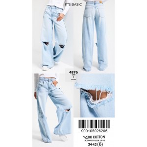 Джинси жіночі IT'S BASIC JEANS 4876-3 PALAZZO