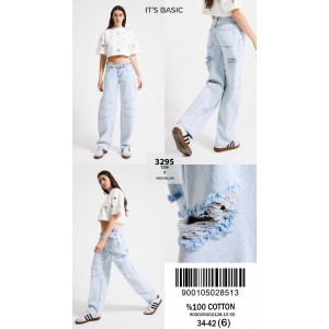 Джинси жіночі IT'S BASIC JEANS 3295 WIDE BALOON