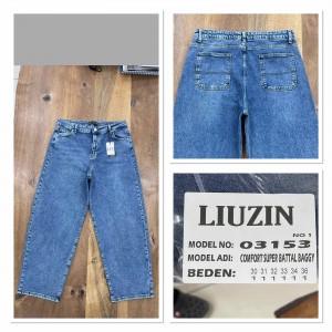 Джинсы женские LIUZIN JEANS 03153-1 BAGGY