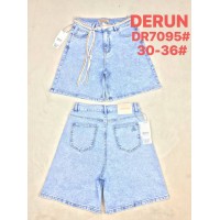 Джинсовые шорты женские DERUN JEANS 7095