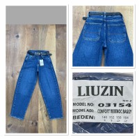 Джинсы женские подростковые LIUZIN JEANS 03154-2 BAGGY