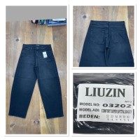 Джинсы женские LIUZIN JEANS 03202-2 BAGGY ЧЁРНЫЙ