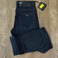 Джинсы мужские REGASS JEANS 8544 СЕРО-СИНИЙ ФЛИС