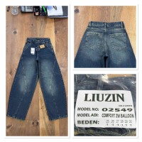 Джинсы женские LIUZIN JEANS 02549-2 BALLON ЗЕЛЕНЬ