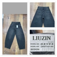Джинсы женские LIUZIN JEANS 03193-4 BAGGY ЗЕЛЕНЬ