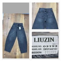 Джинсы женские LIUZIN JEANS 03193-1 BAGGY ГРАФИТ