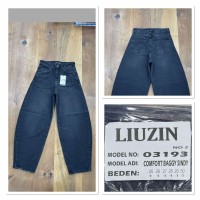 Джинсы женские LIUZIN JEANS 03193-5 BAGGY ЧЕРНЫЙ
