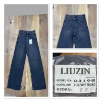 Джинсы женские LIUZIN JEANS 03195-3 ТРУБЫ КОФЕ