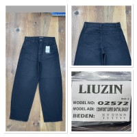 Джинсы женские LIUZIN JEANS 02572-2 BAGGY ЧЕРНЫЙ