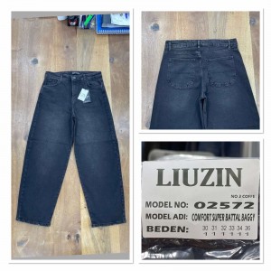 Джинсы женские LIUZIN JEANS 02572-3 BAGGY КОФЕ