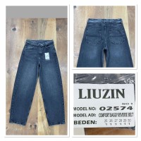Джинсы женские LIUZIN JEANS 02574-1 BAGGY ГРАФИТ