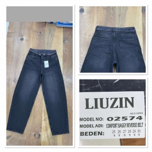 Джинсы женские LIUZIN JEANS 02574-3 BAGGY КОФЕ