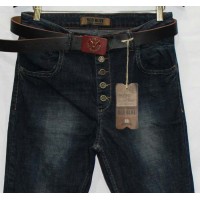Джинси жіночі Турецькі Red blue jeans boyfriend 6019
