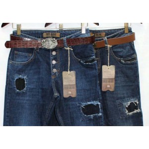 Джинси жіночі Американка Турецькі Red blue jeans boyfriend 1028