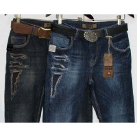 Джинси жіночі Турецькі Red blue jeans boyfriend 1033