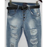 Джинси жіночі Турецькі Red blue jeans boyfriend 1043