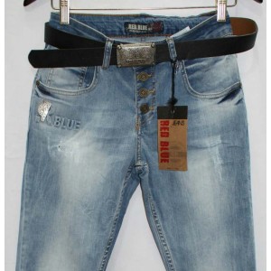 Джинси жіночі Американка Турецькі Red blue jeans boyfriend 8836
