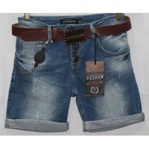 Джинсовые шорты POSHUM JEANS boyfriend 0602
