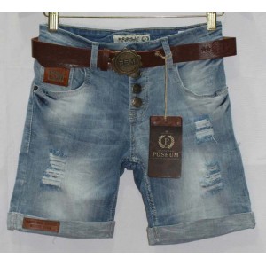Джинсові шорти POSHUM JEANS boyfriend 0604