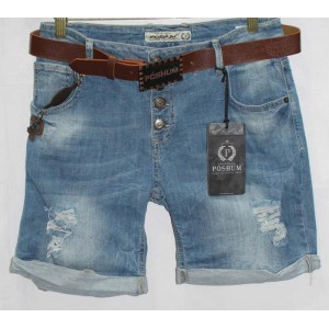 Джинсові шорти POSHUM JEANS boyfriend 0701a