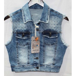 Джинсовий жилет Crackpot jeans 6240 b